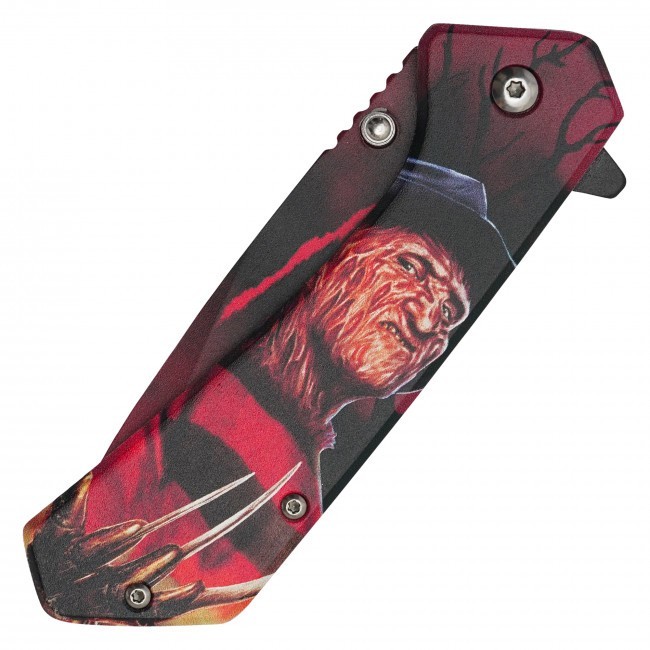 7.75″ A Nightmare on Elm Street Freddy Krueger 3-D Printed Graphic Spring Assist