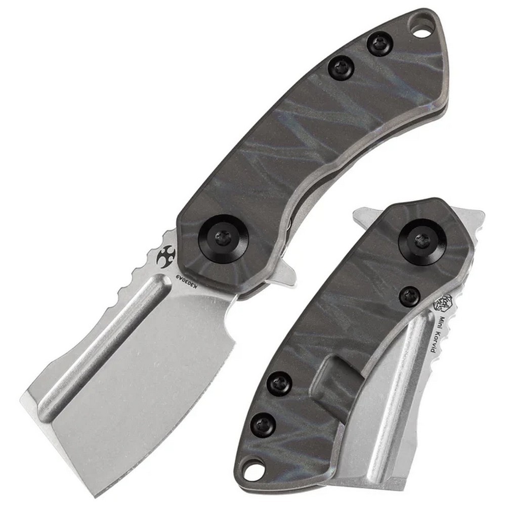 Kansept Knives Mini Korvid Pocket S35VN Steel Blade Titanium Handle – K3030A9