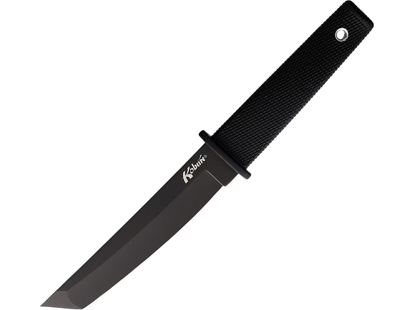 Cold Steel Kobun Fixed Blade Knife 5.5″ Tanto Point AUS-8 Black Blade Kray-Ex