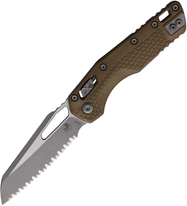 Microtech Msi Ram-Lok Tri Grip 210T-12Appmde M390 Polymer Manual Folding Knife