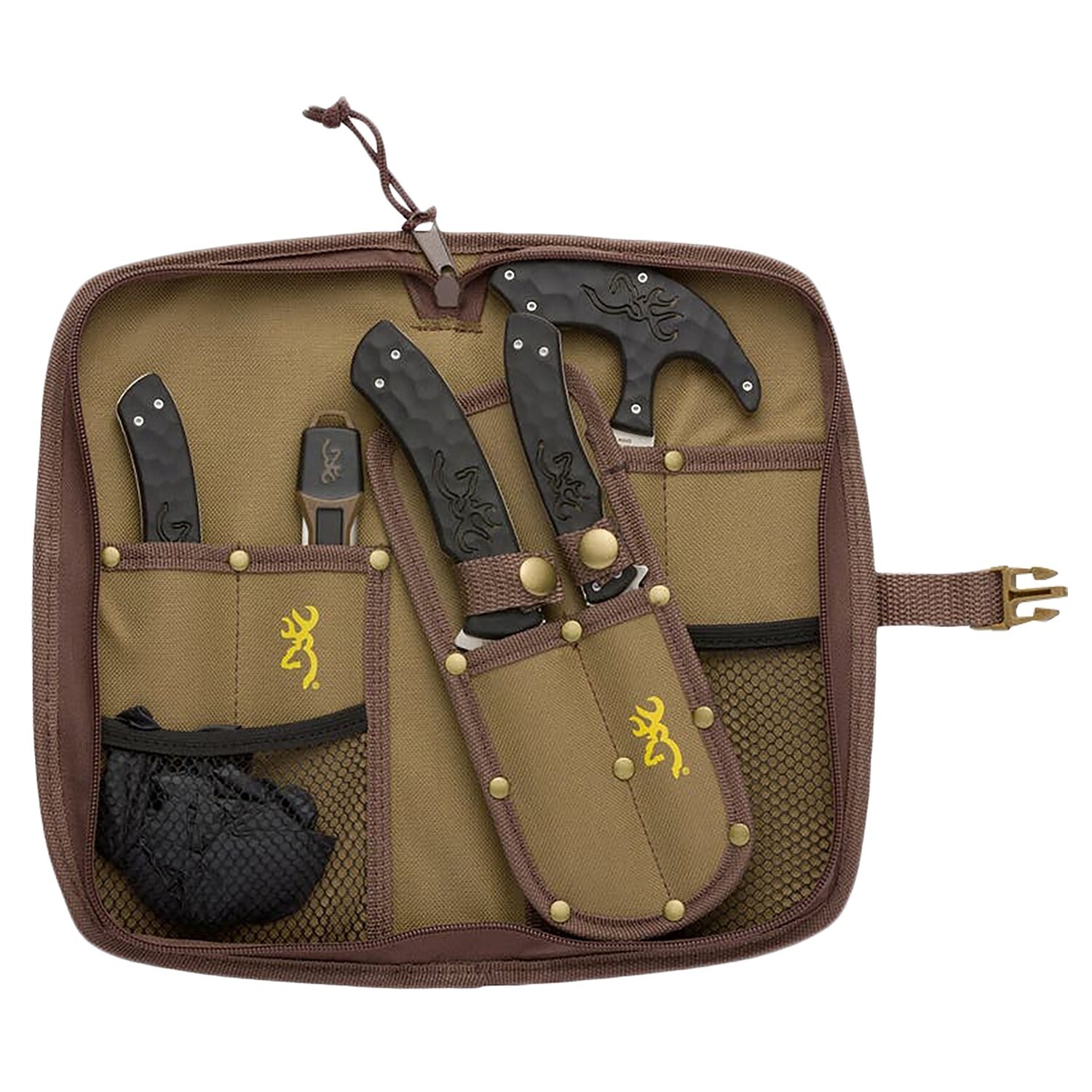 Browning Primal 6-Piece Hunting/Processing/Skinning Combo Knife Set #3220422B