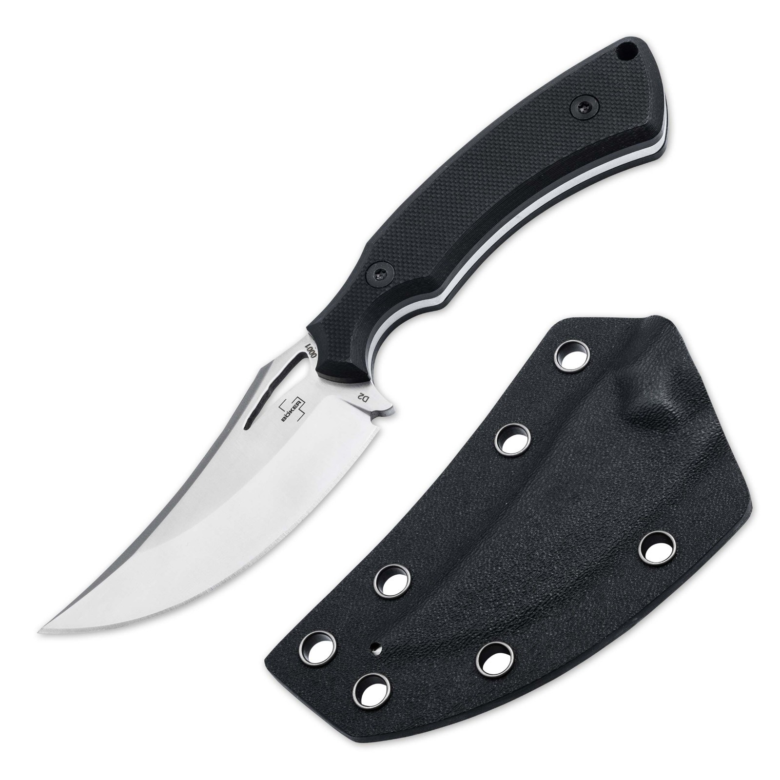 BOKER PLUS® Tavros Fixed Knife EDC Tactical 2.76″ D2 Blade G10 Fulltang 02BP0007