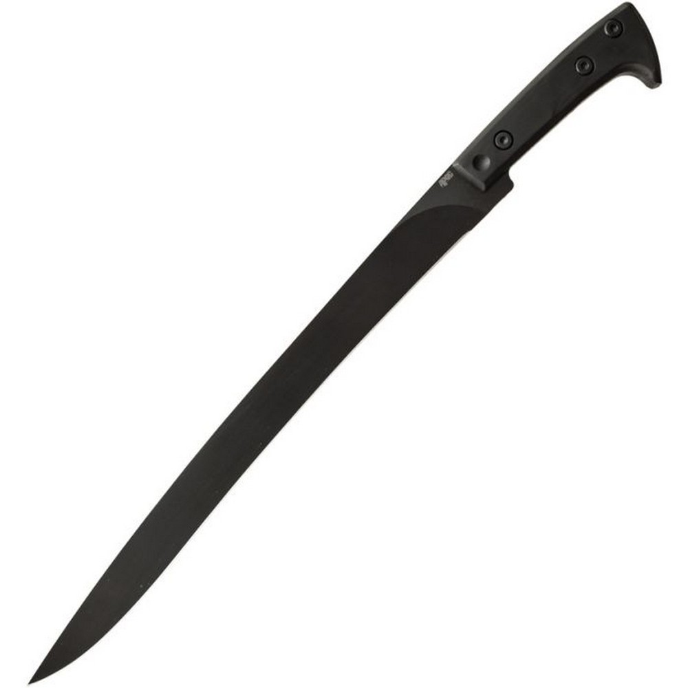 APOC Survival Yataghan Fixed Knife 17″ 9260 Steel Blade Black G10 Handle SD35520