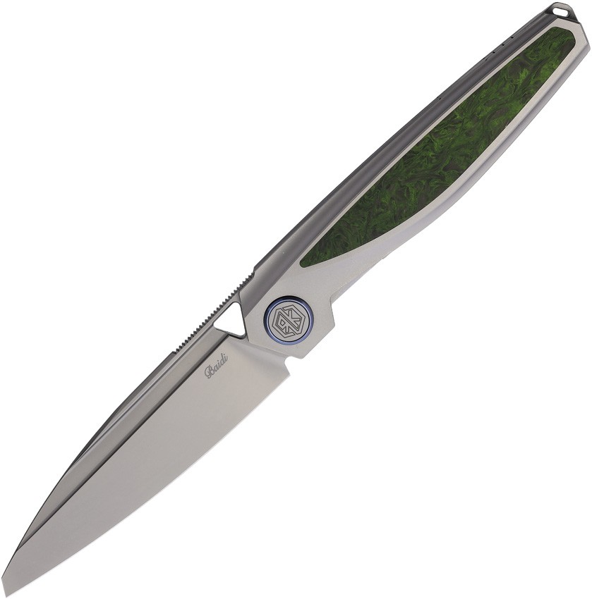 Rike Knife Baidi-s Linerlock Green BAIDI-S-GCF 3.25″ M390 Folding Knife
