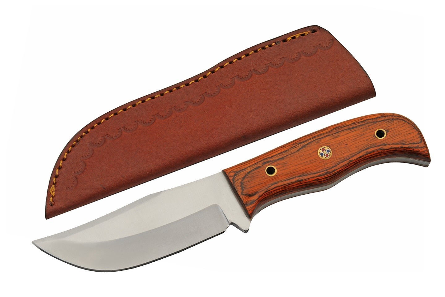 Bushcraft Heavy Duty Hunting Utility Camp Knife w/ Leather Sheath – NEW
