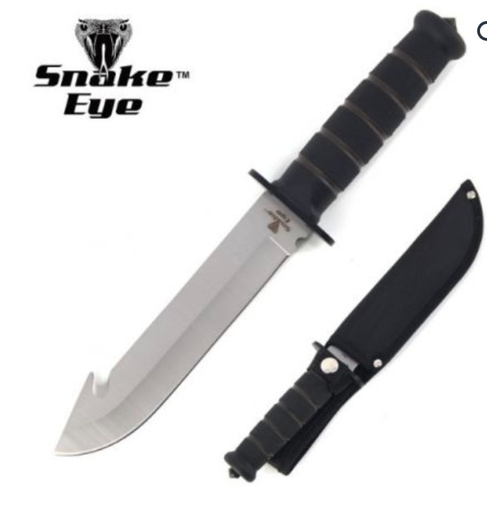 Snake Eye Fixed Blade Hunting Knife – SE-8108W-9 with nylon Sheath