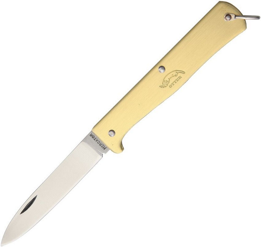OTTER-Messer Small Mercator Folding Knife 3″ Carbon Steel Blade – 10-701RG