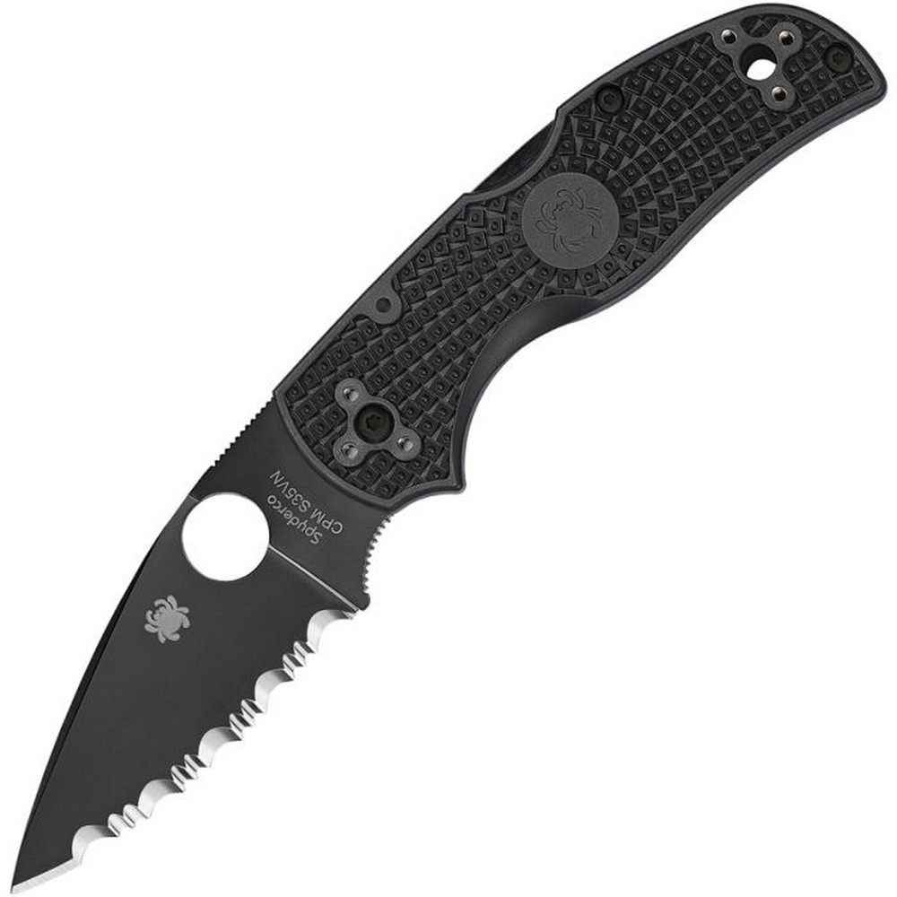 Spyderco Native 5 CPM S30V Steel Blade Black FRN Handle Pocket Knife – C41SBBK5