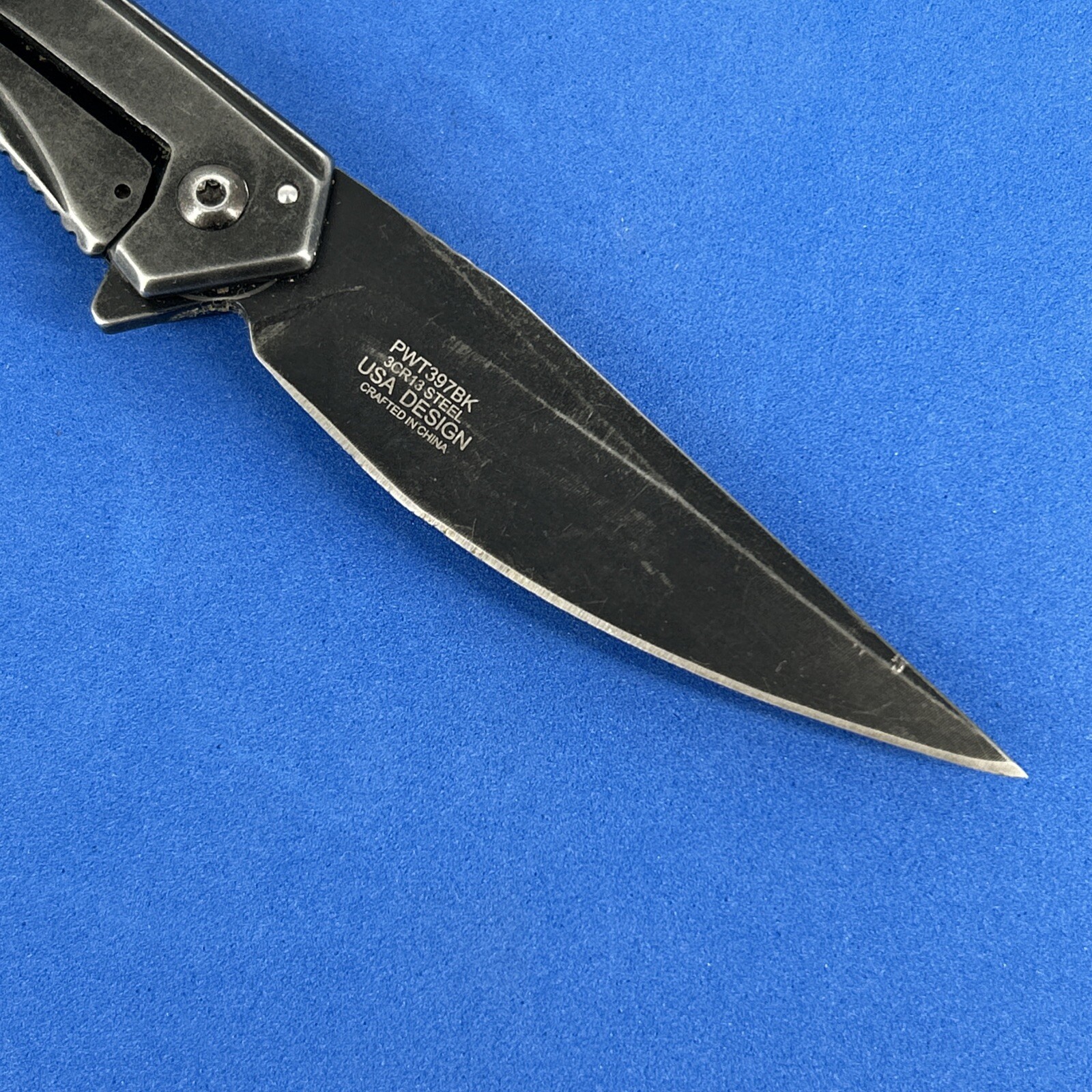Spring Assist Folding Knife WARTECH Tactical Folding Knife PWT397BK USA Design