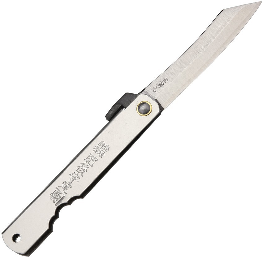 Higonokami Triple Layered SK Folder NO. 6 (SILVER) 2.63″ SK5 Stainless