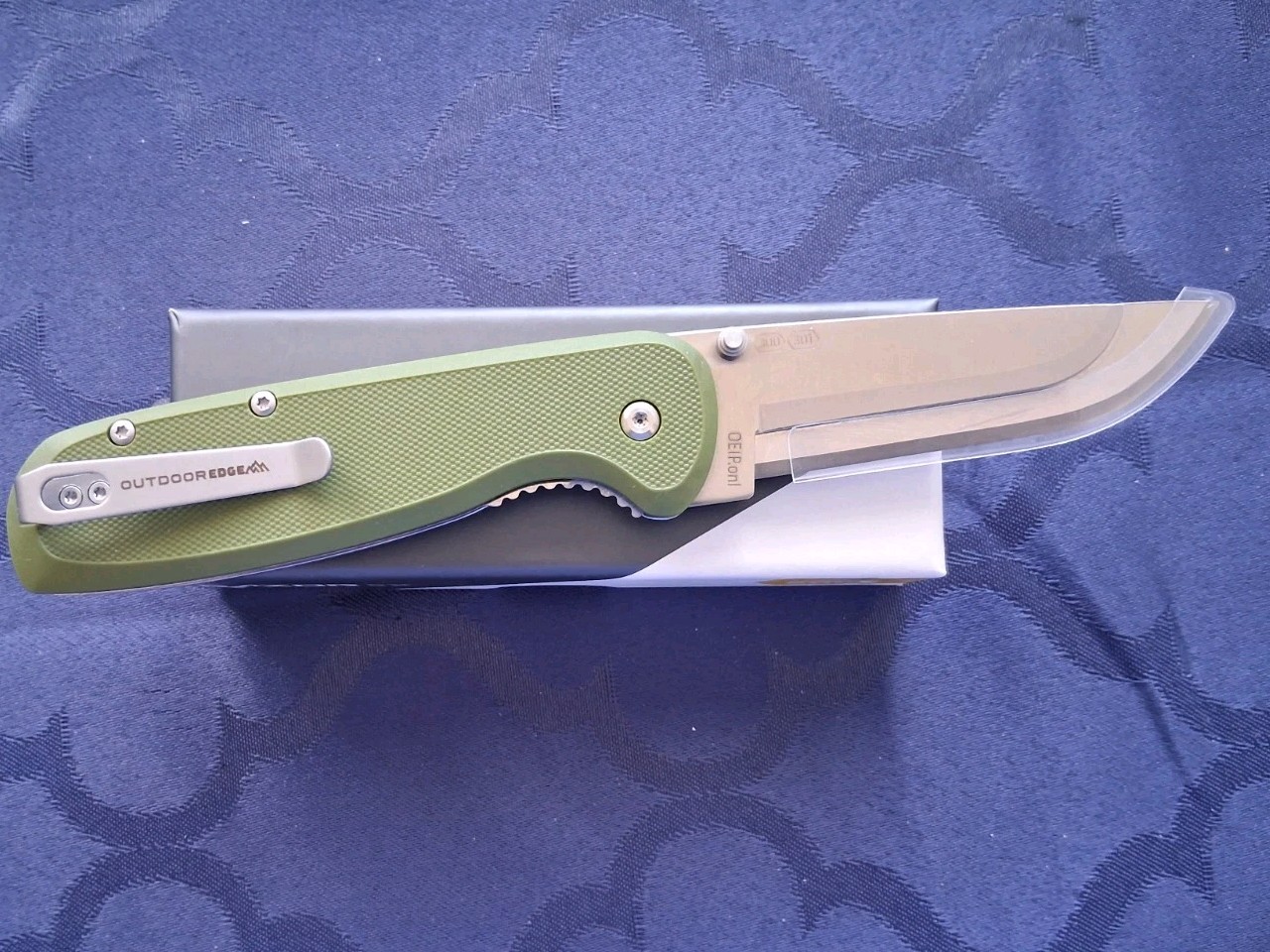 *NEW*🔥 OUTDOOR EDGE – Razor SX3 / Moss Green w/Replaceable Blades / EDC Knife