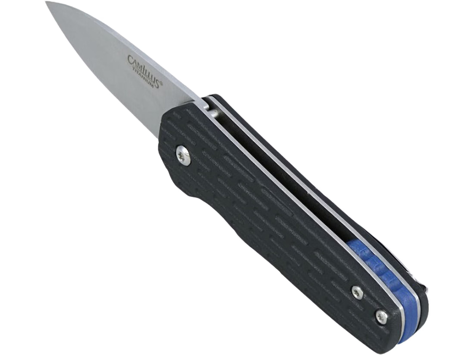 Camillus Wedge Pocket Knife 2.25″ Drop Point 420 Satin Blade GFN Handle Black