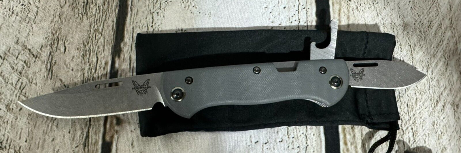Benchmade 317 Weekender CPM-S30V Blades Gray G10 Folding Knife