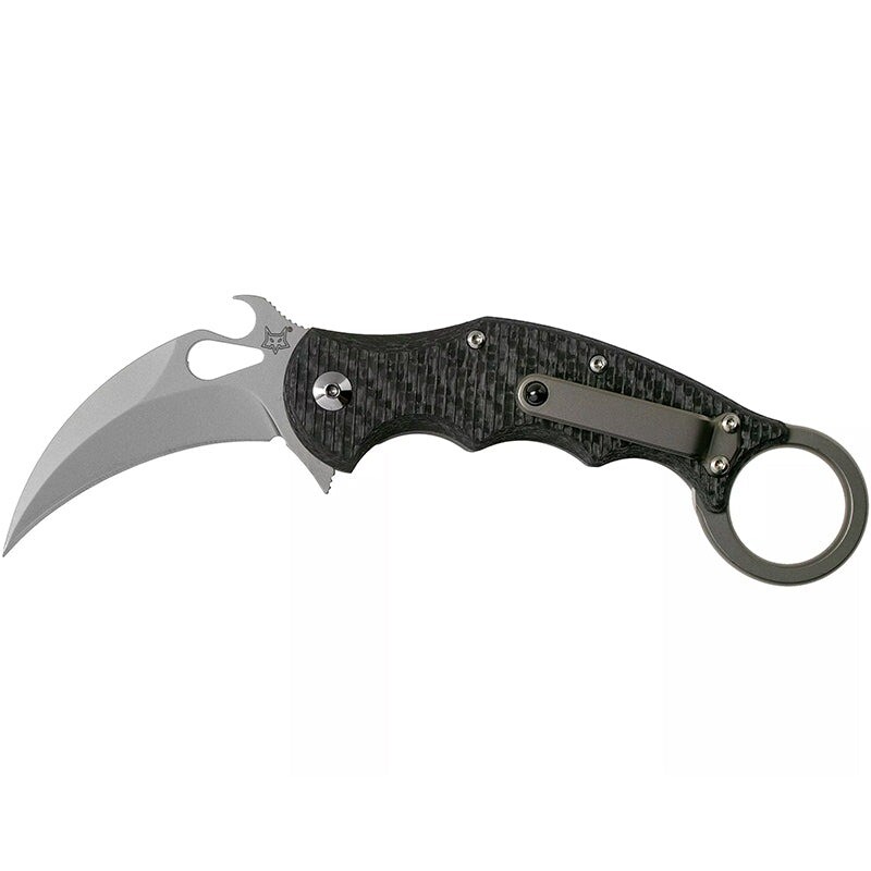 Fox Karambit FX-599 Folding Knife 2.5″ N690Co Steel Blade Black G10 Handle