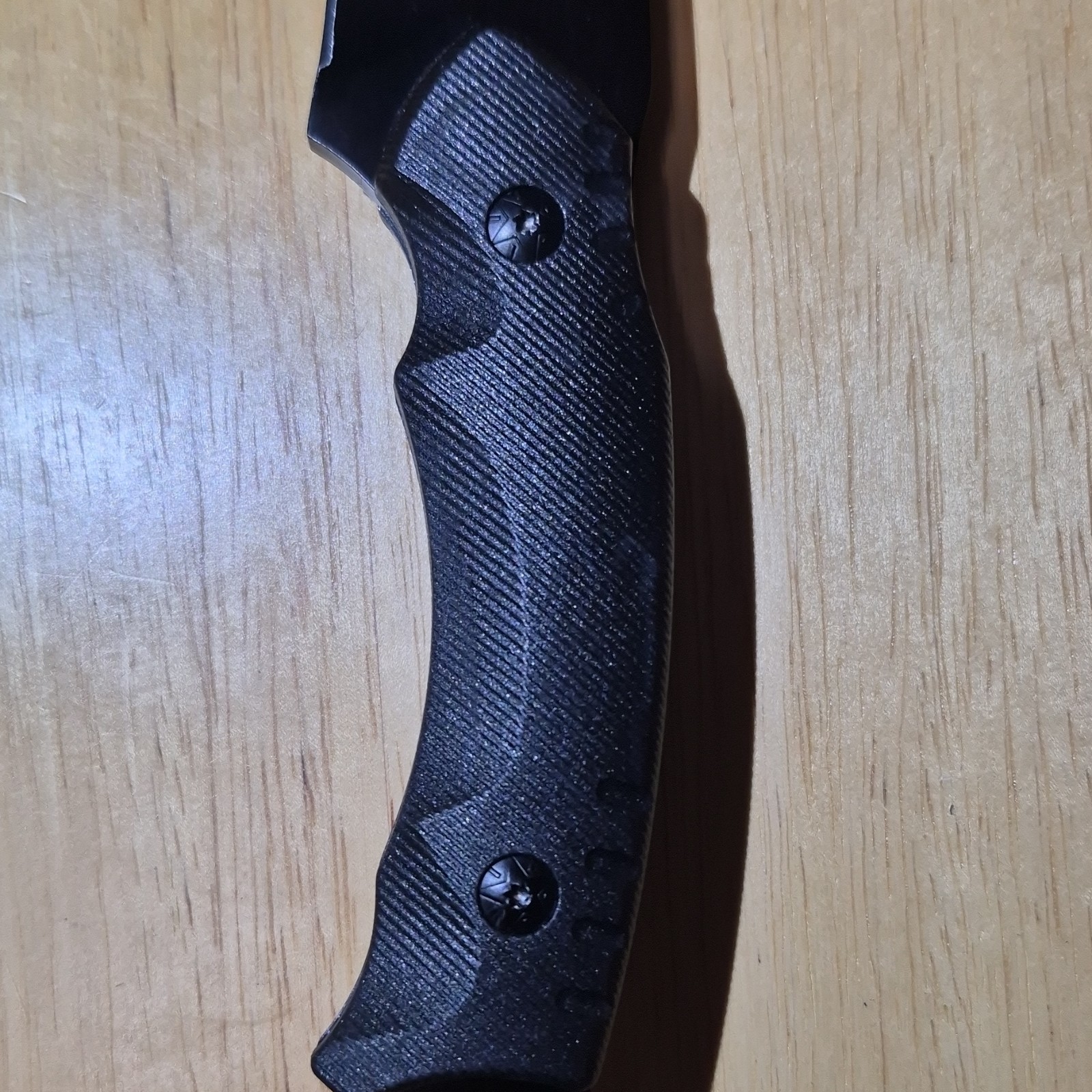 Black Hunting Fixed Blade Knife, Sheath, 9in, 5+in
