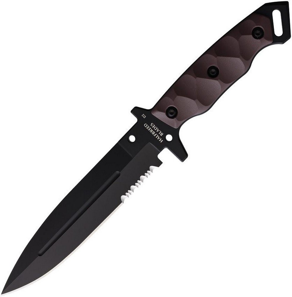 Halfbreed Blades Med Infantry Fixed Knife Dark Earth G10 Handle MIK-01PS-BLK-DE