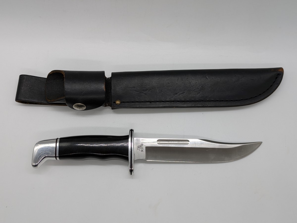BUCK KNIVES 119 SPECIAL Knife 2014 Black w/ Sheath (EC2032240)
