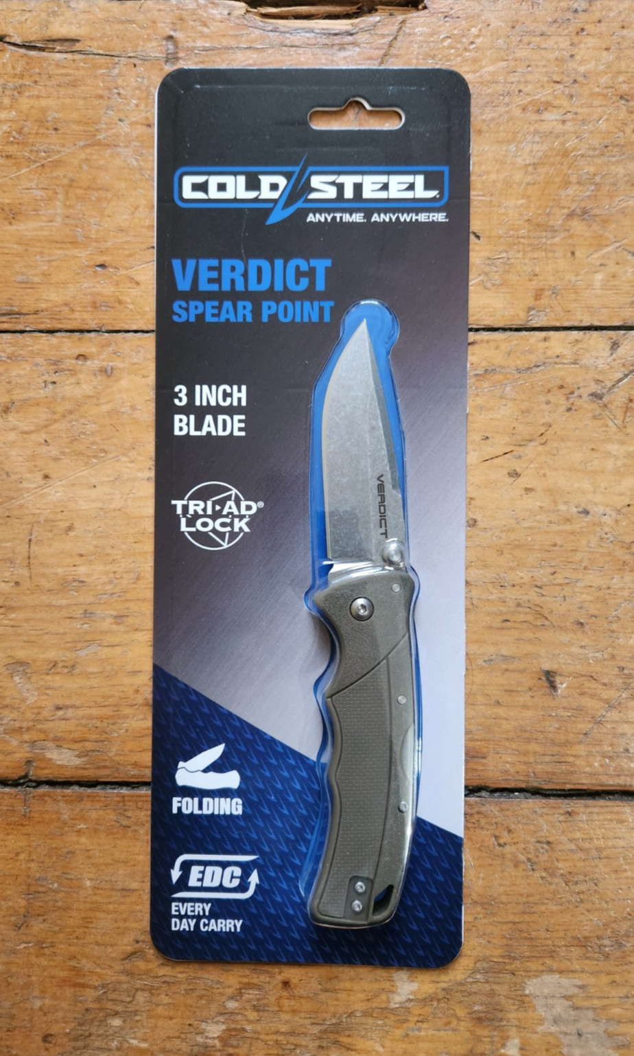 Cold Steel Verdict Folding Knife 3″ Blade Every Day Carry Folding Knife 7.25″ OL