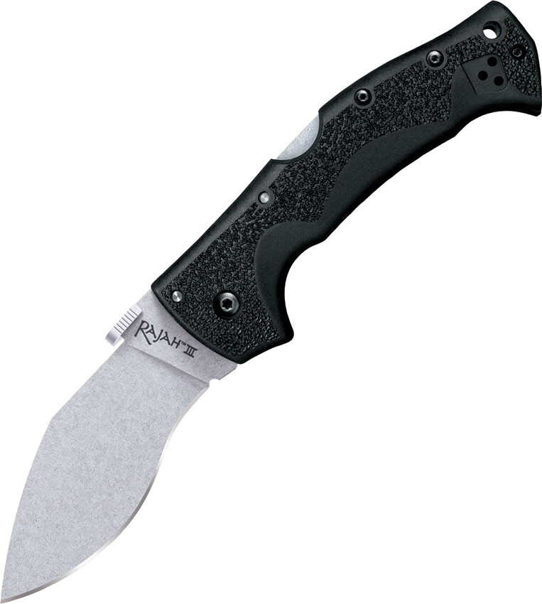 Cold Steel Rajah 3 Lockback Black Folding AUS-10A Stainless Pocket Knife 62JM