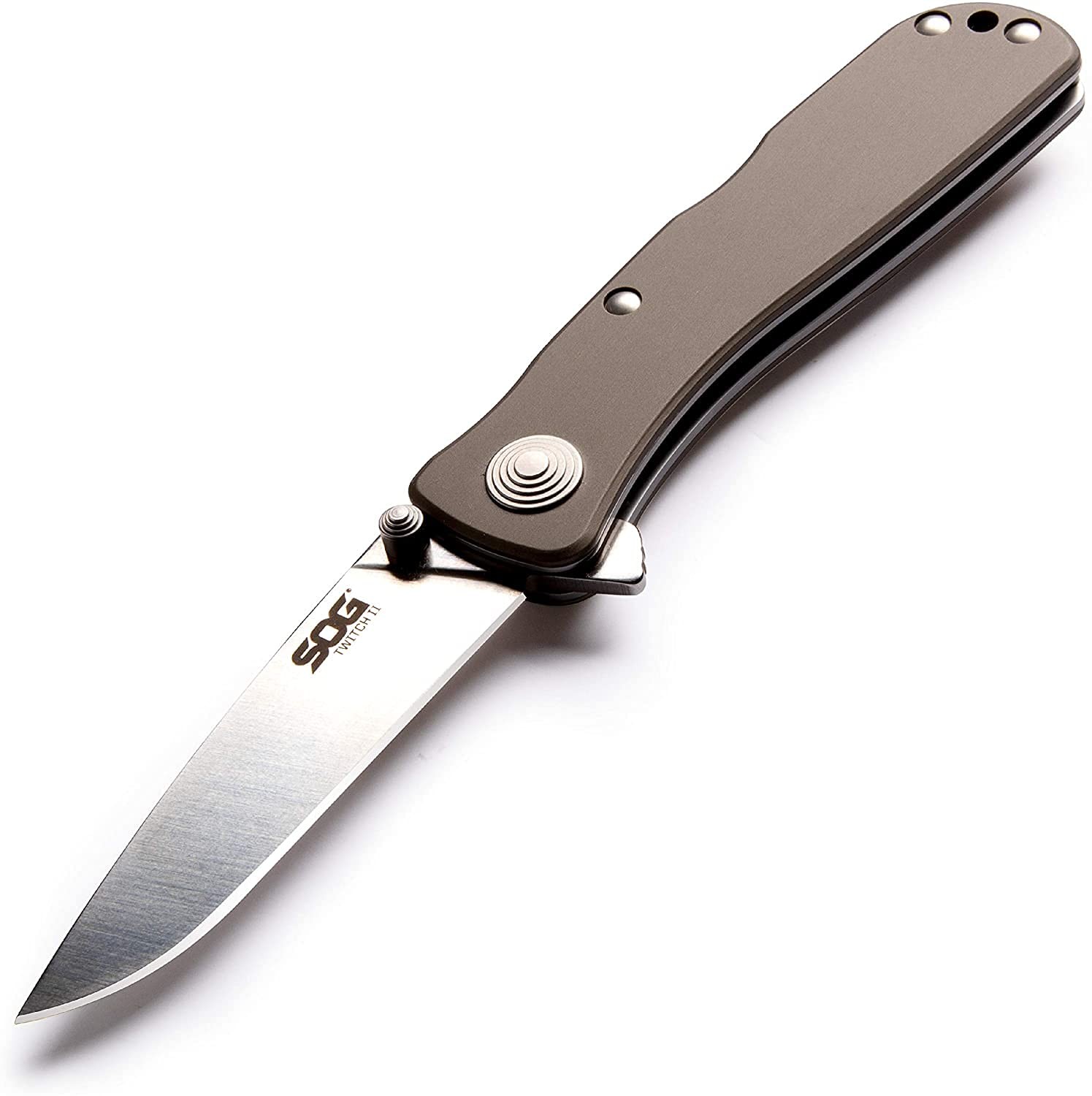 Sog Twi8-Cp Twitch Ii 6.20 Inch Edc Folding Knife Silver