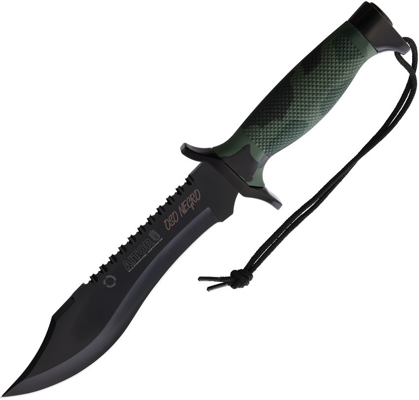 Aitor Oso Camo 7.25″ Coated Camo Poly Fixed Knife 16010C