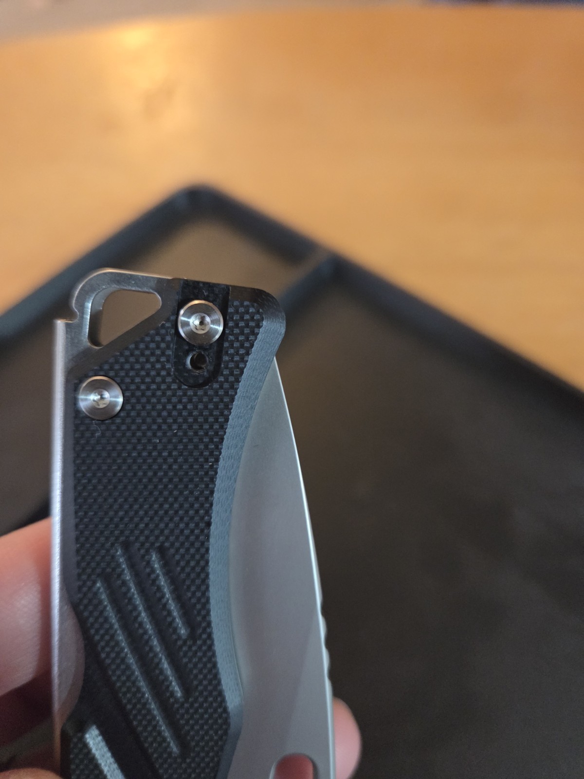 SRM Mirage 239X-G8 Folding Pocketknife Black G10 Stainless Drop Point axis lock