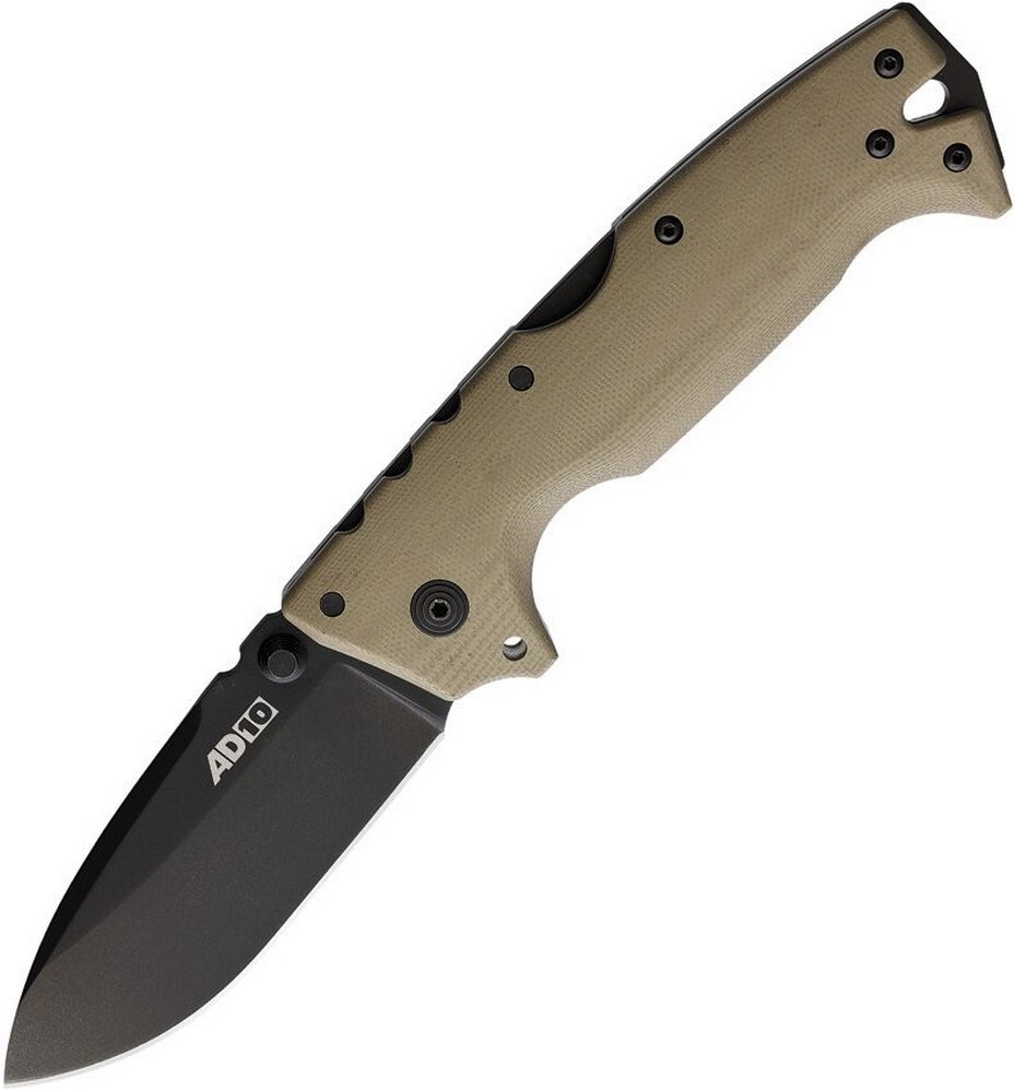 Cold Steel AD-10 Lockback Folding Knife Dark Earth G10 Handle – CS-28DD-DEBK-BRK