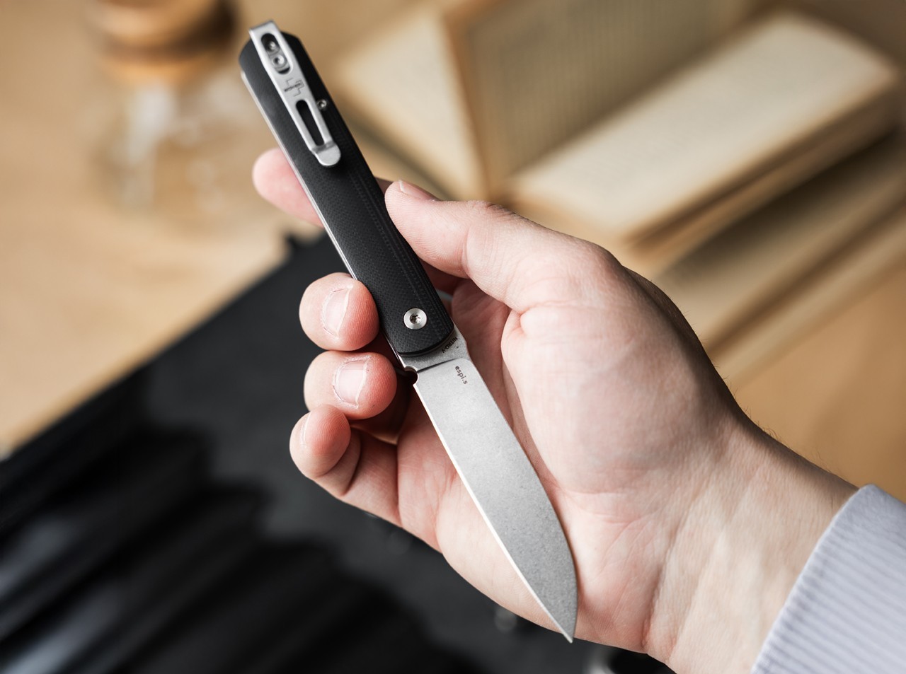 BOKER PLUS Fructis Gentleman’s Folding Knife Nitro-V Blade Black G10 01BP0067