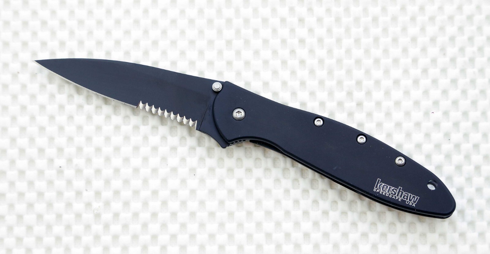 1660CKTST Leek Kershaw pocket Pocket knife combo edge A/O New BLEM USA 1660