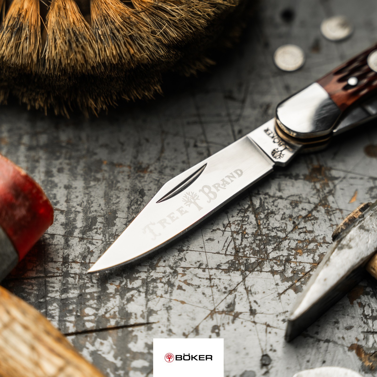 Boker Traditional Series 2.0 Copperhead Jigged Brown Bone Pocket Knife ✔️ 110861