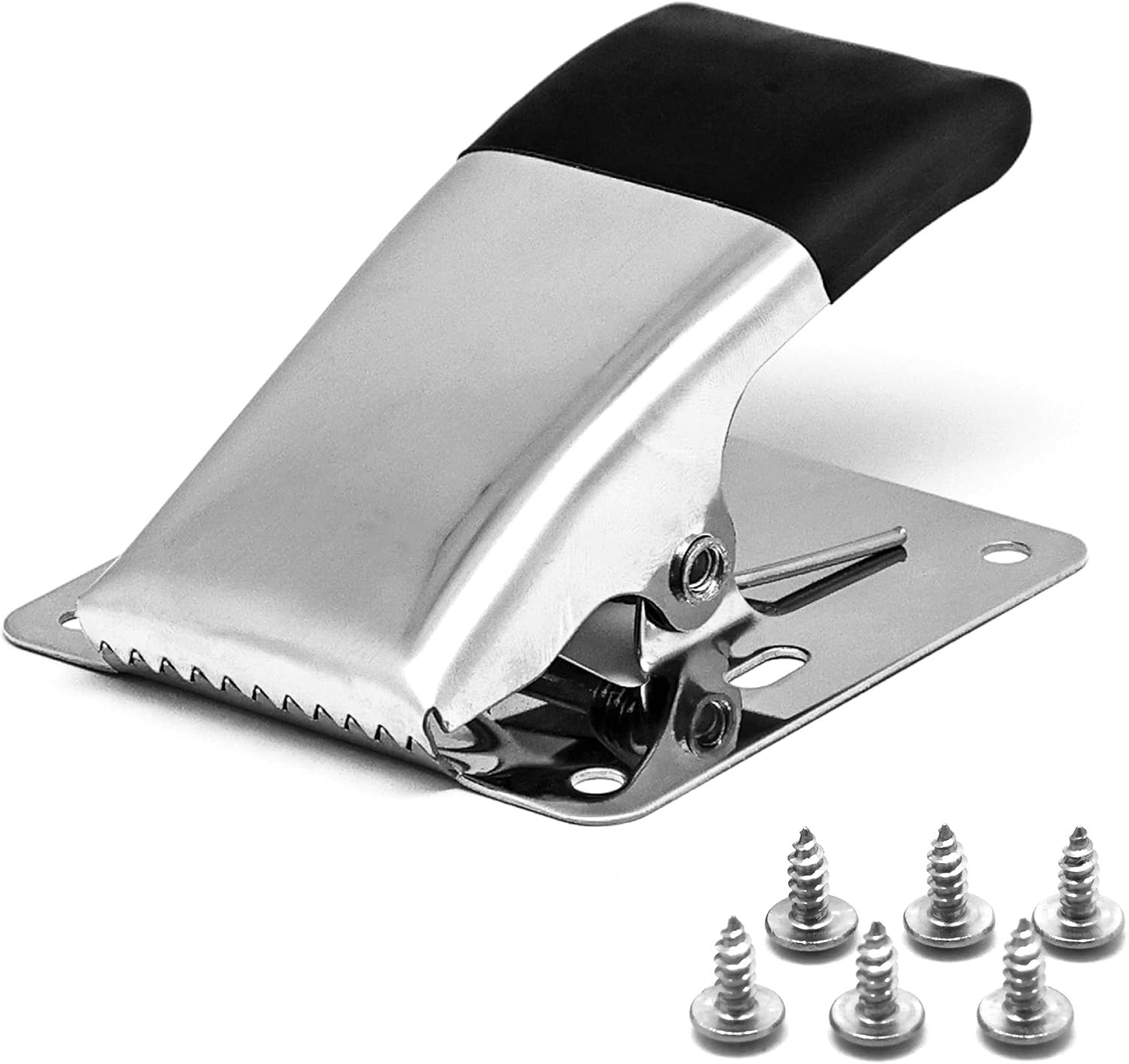 SAMSFX Fish Cleaning Board Tools Fillet Clamp with Black Grip