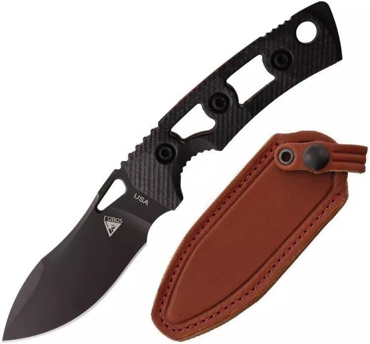 Fobos Knives Tier Mini Fixed Blade CPM-154 Steel Carbon Fiber Handle – FOB084