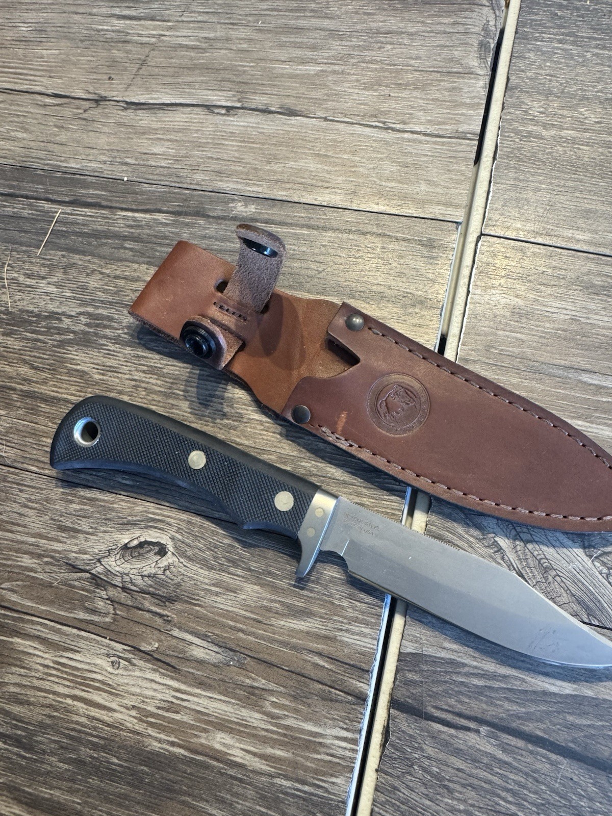 KNIVES OF ALASKA 9 1/2″ MAGNUM WOLVERINE D2 TOOL STEEL SURE GRIP HANDLE 158FG