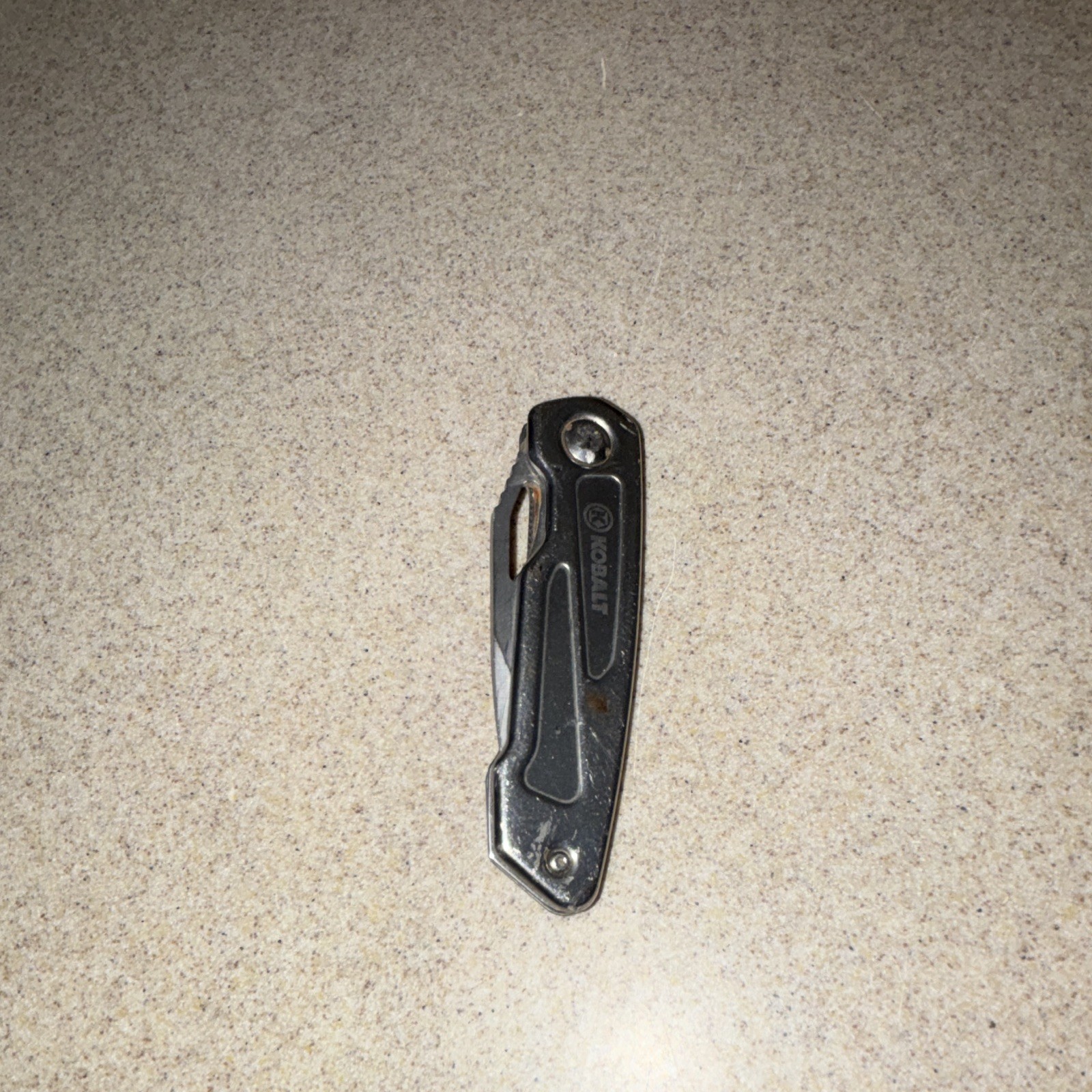 Kobalt Stainless Steel Lockback Pocket Knife 2-2.99in Partially Serrated Clip