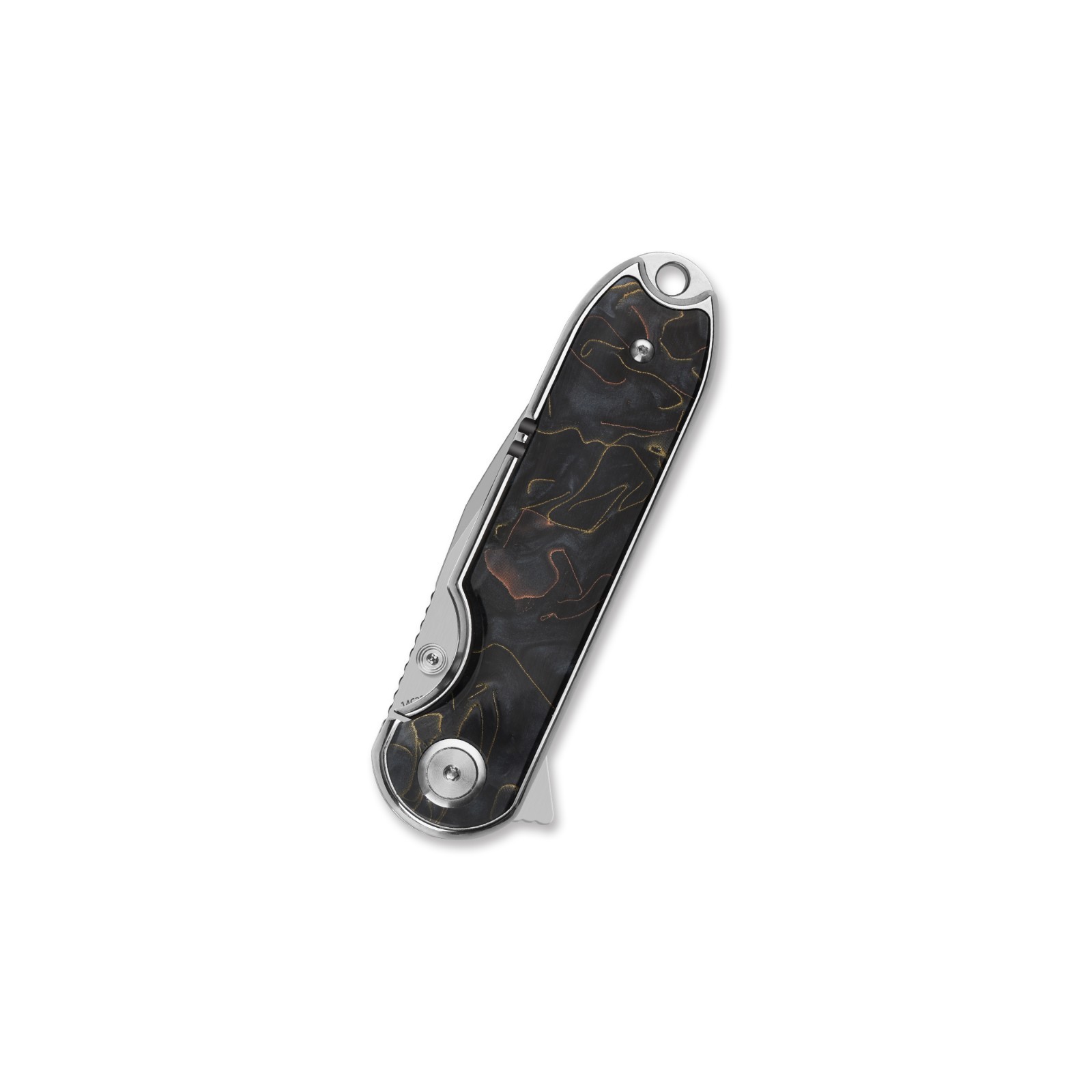 QSP Nebula Liner Lock Pocket Knife 14C28N Mirror Polish Blade Collectible EDC