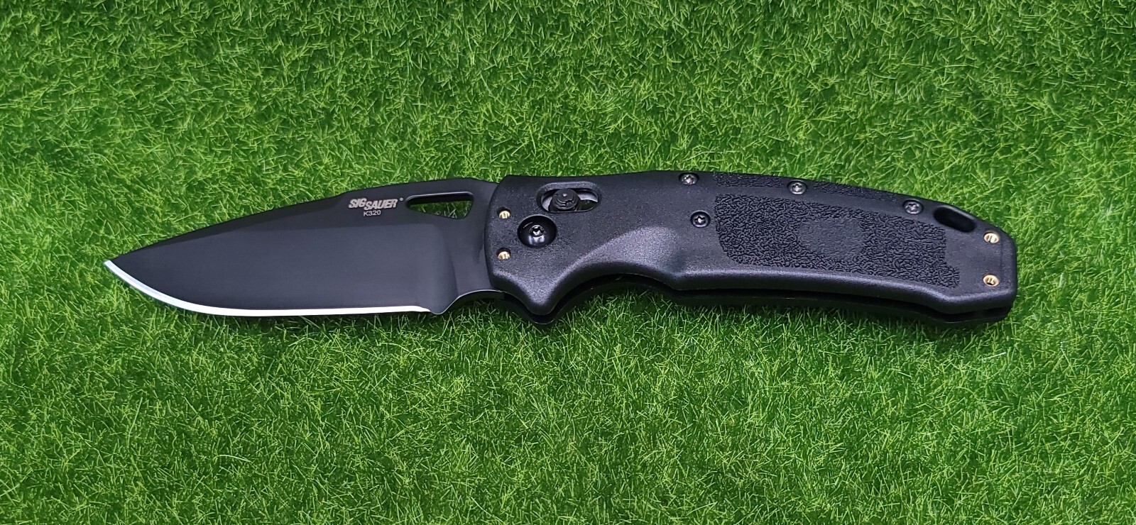 Hogue Sig Sauer K320 Nitron ABLE Lock S30V Drop Point Knife Blade, Black – 36370