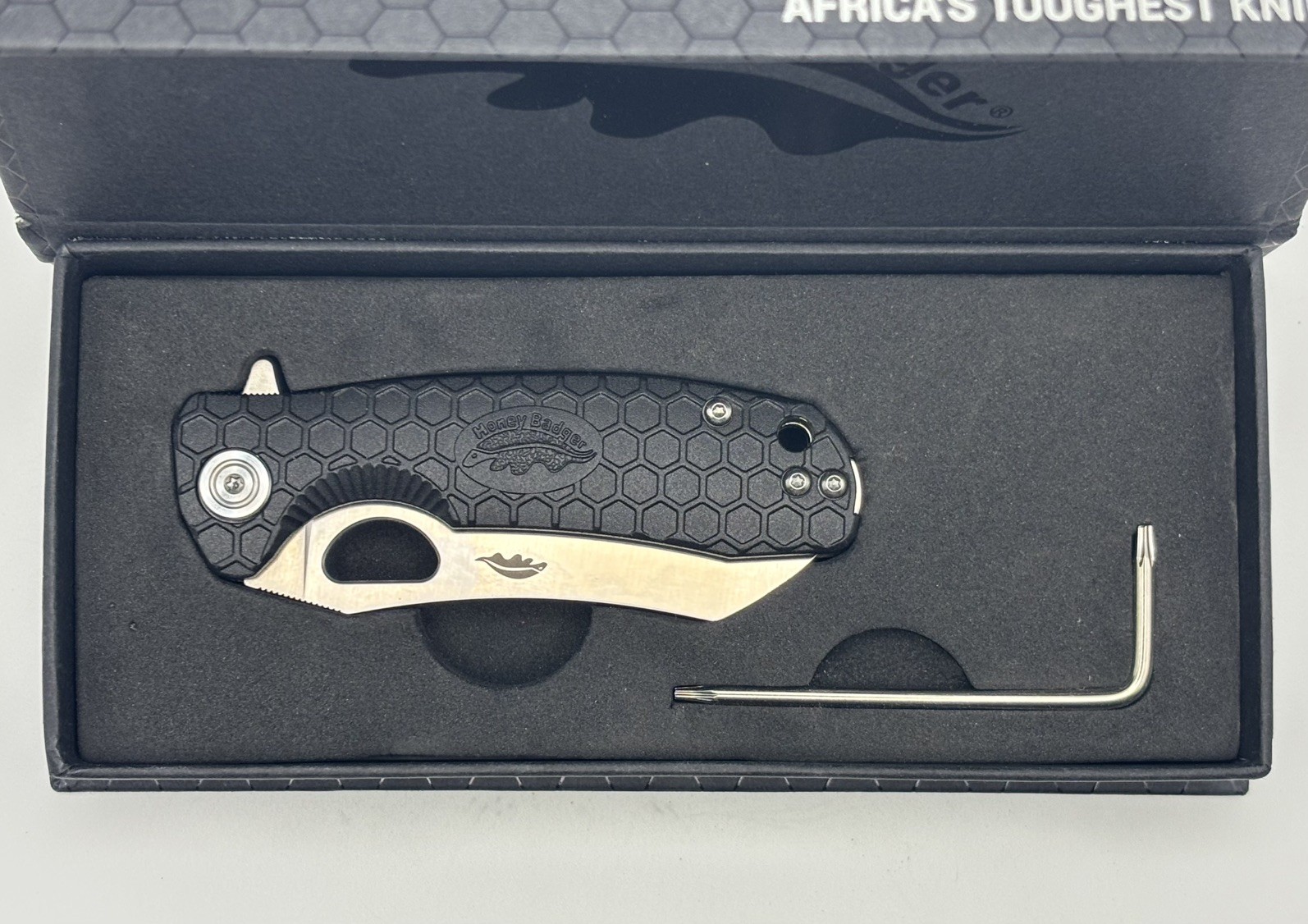 Honey-Badger HB1045 Small Wharncleaver Knife – 8Cr13MoV Steel New In Open Box