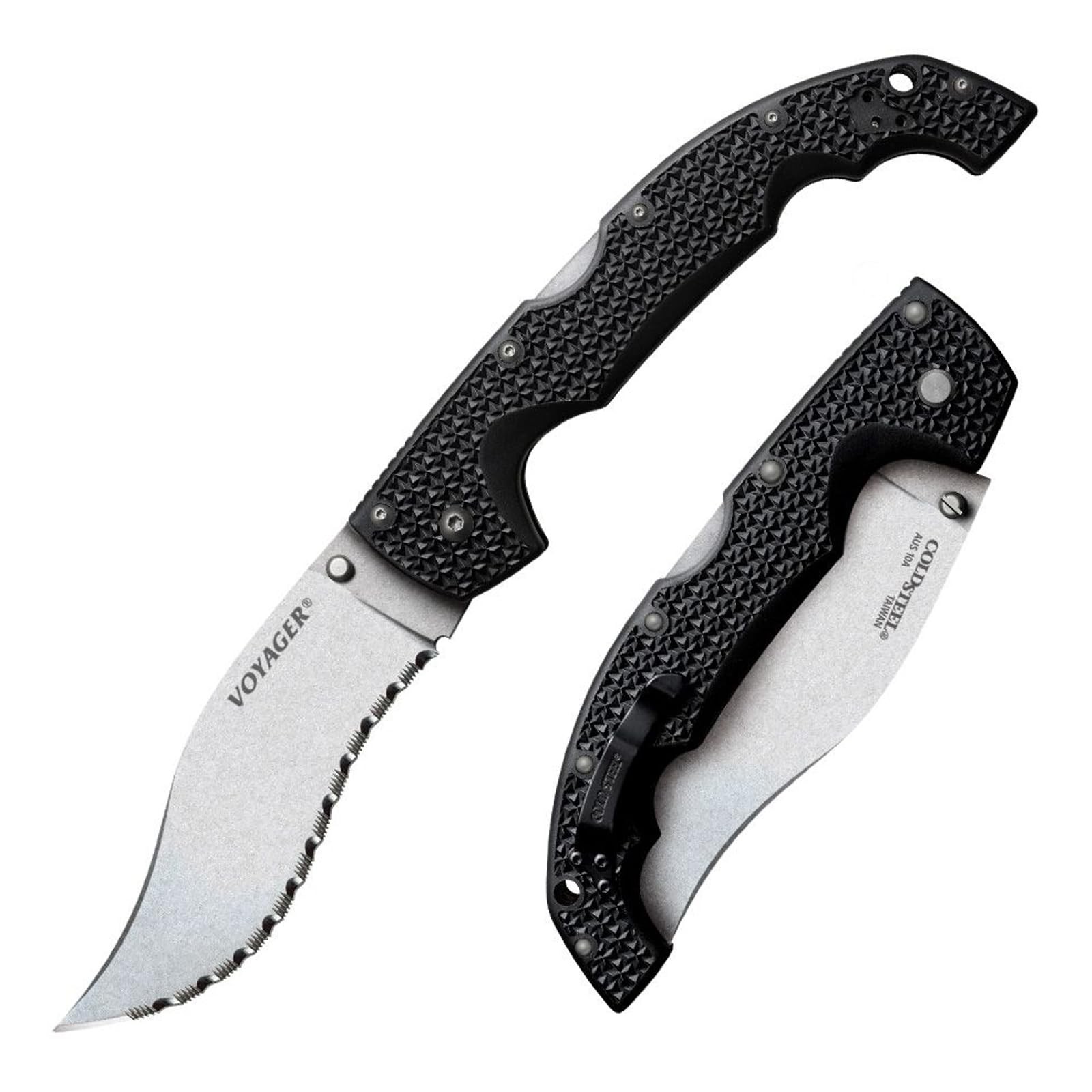 Cold Steel Voyager XL Vaquero Kukri Blade Folding Knife AUS10A Steel 12.25 Inch