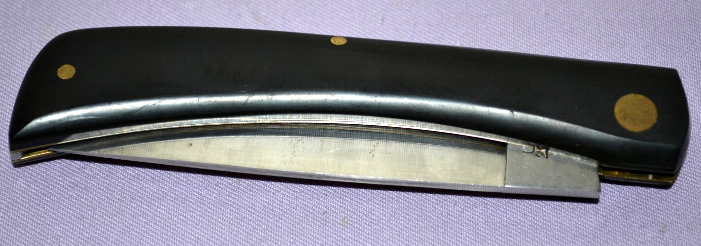 Case XX 2138 Sod Buster Stainless Steel Flat Blade Black Handle Folding Knife US