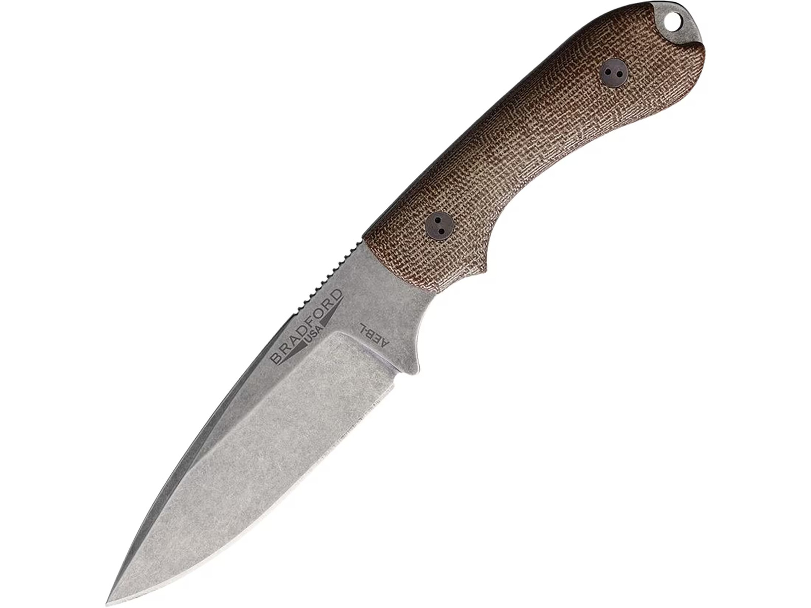 Bradford Knives Guardian 3.2 3D Fixed Blade Knife 3.5″ Drop Point AEB-L