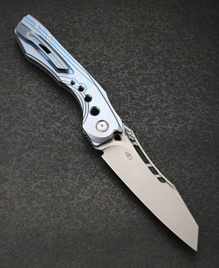 CMBMADEKNIVES Devourer CMB-16D Titanium Handle M390 Steel Pocket Folding Knife