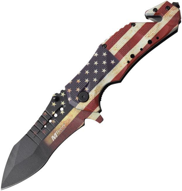 MTech Rescue Linerlock A/O Folding Pocket Knife – M-TA845F