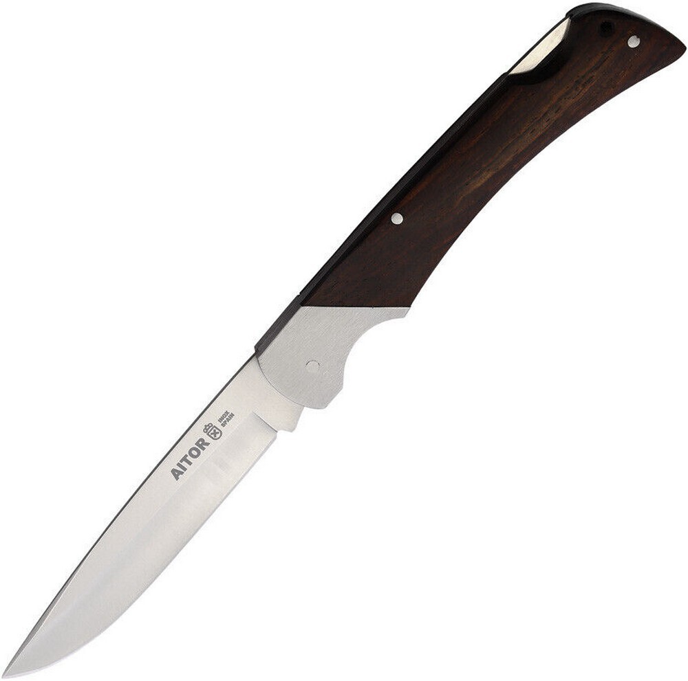 Aitor Command Lockback Folding Knife Stainless Steel Blade Wood Handle – 16109R