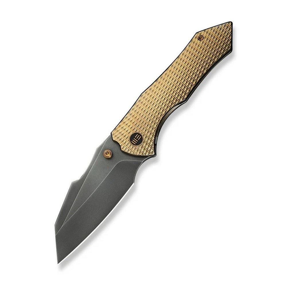We Knife Co Ltd High-Fin XL Framelock Gold CPM-20CV Folding Blade – WE24010-3