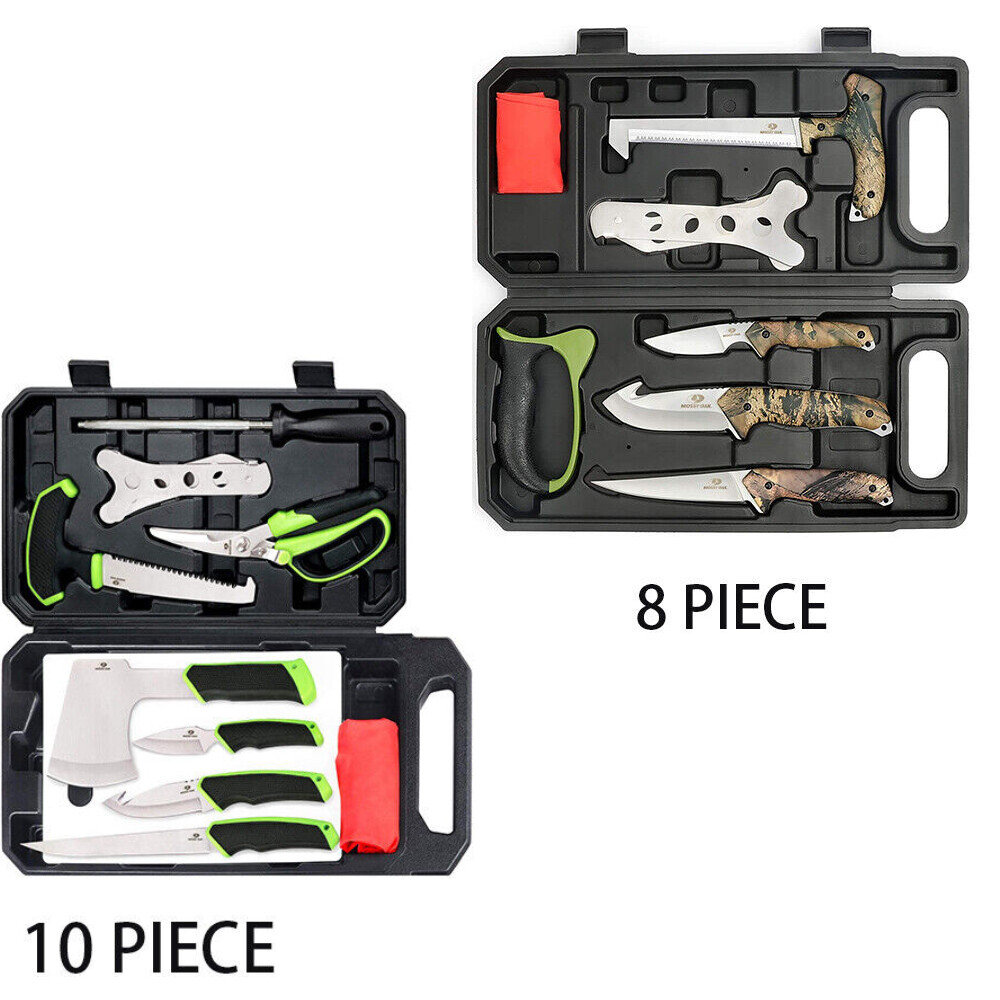Mossy Oak Portable Hunting Field Dressing Kit 10 Piece/8-piece with Storage Case