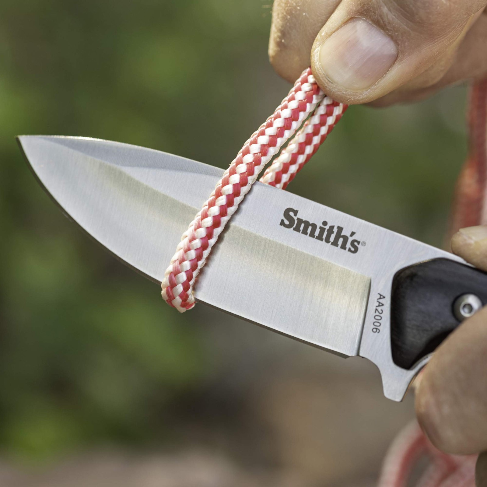 Smith’s EdgeSport 51239 Fixed Blade Hunting Knife & Sharpener Combo – Yellow