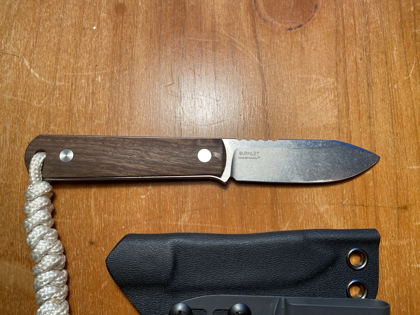 Boker BFF Packlite MagnaCut Fixed Blade Walnut Scales DCC Clip Box Sheath