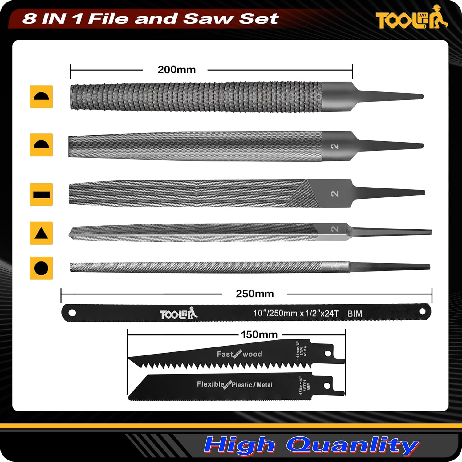 File Set, & Saw Set. metal file,metal files tools for 8-in-1 Set