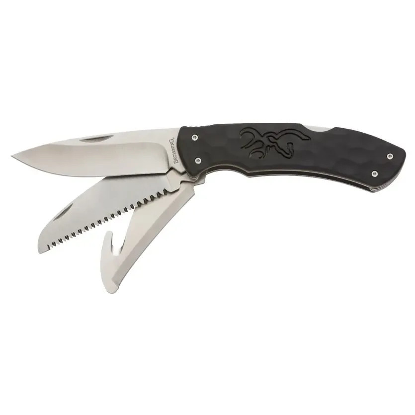 Browning Primal Kodiak Folding Knife, 3.75in, 8Cr13MoV, Drop Point, : 3220430