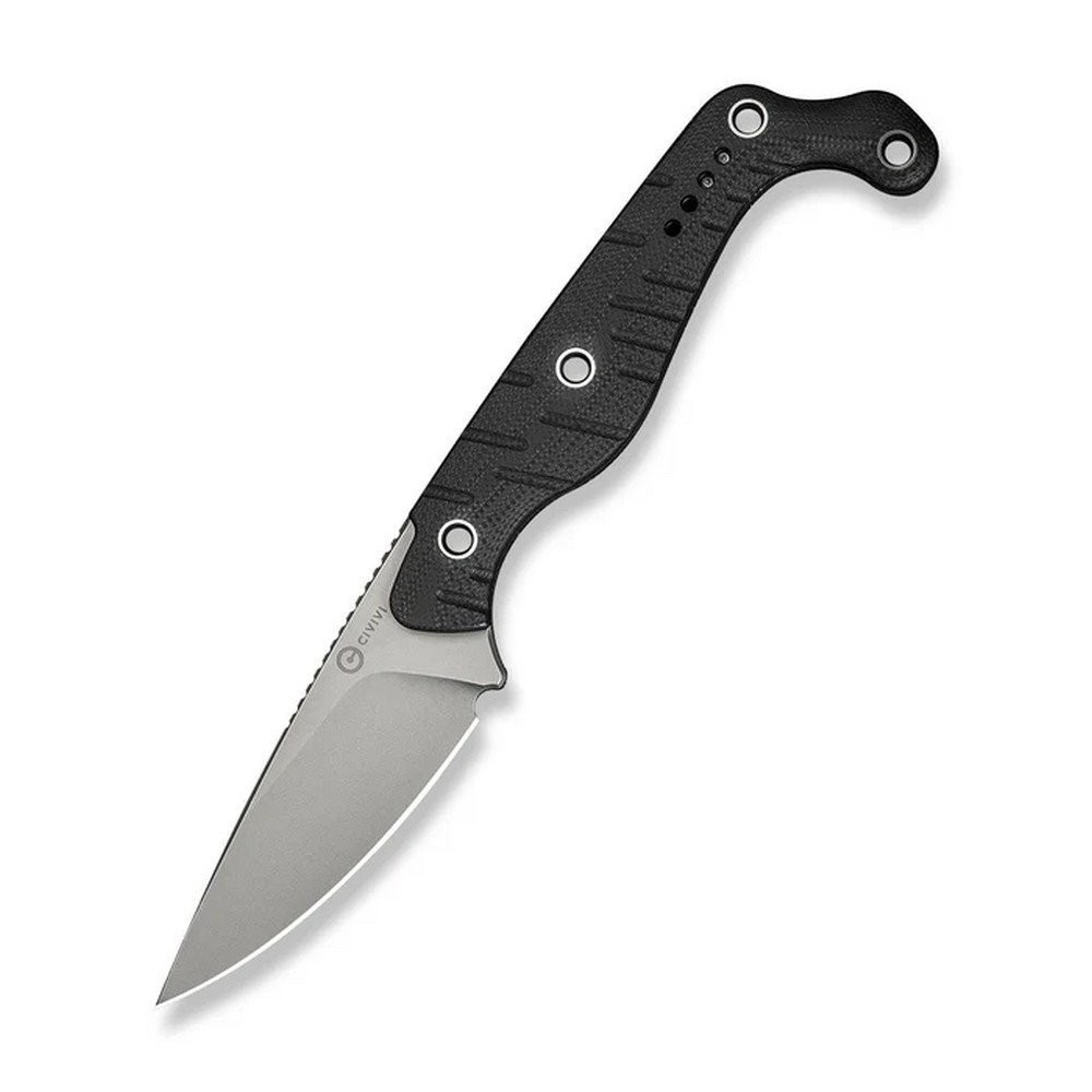 Civivi Sokn Fixed Knife Nitro V Steel Drop Point Blade Black G10 Handle C22027-1